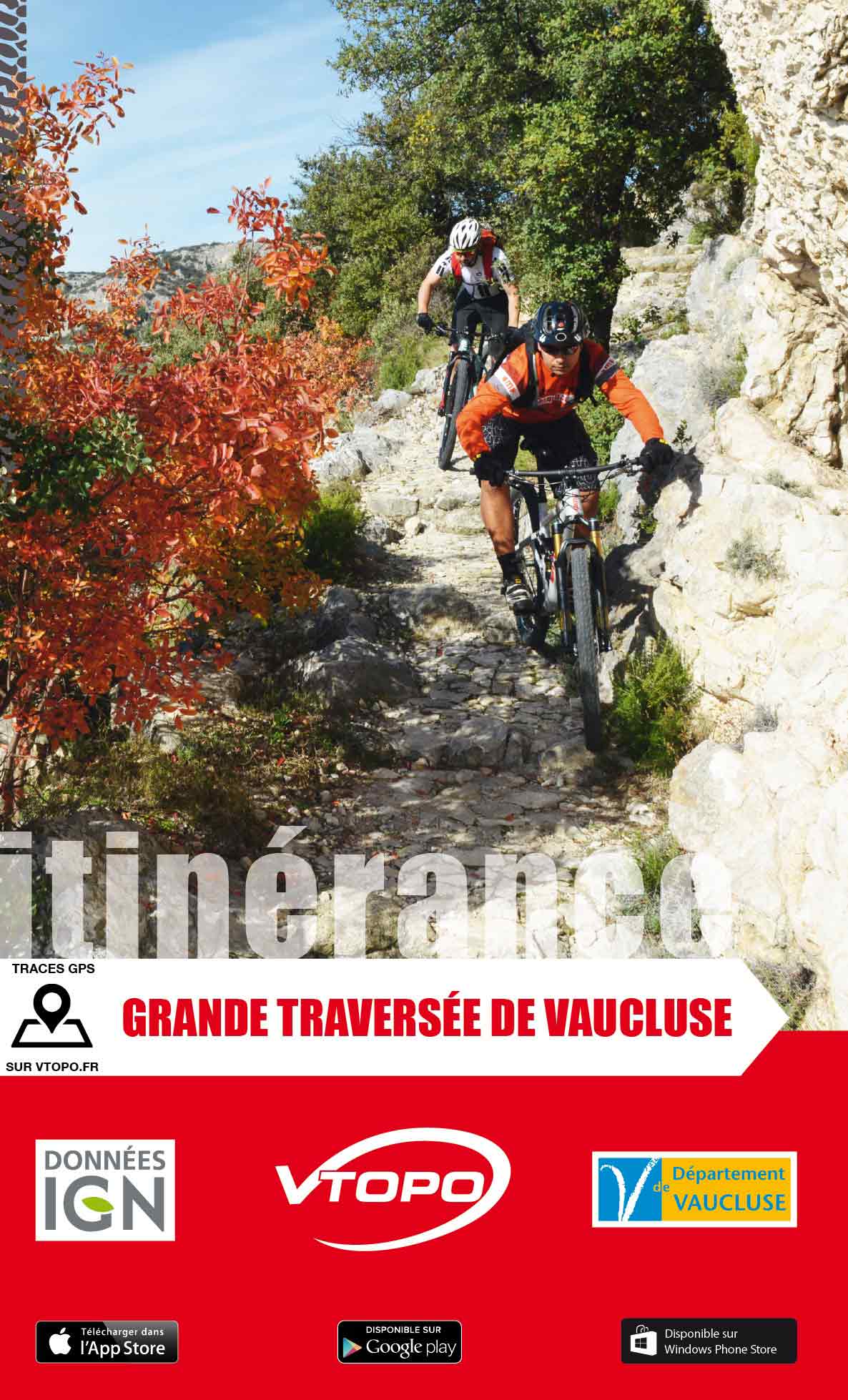 VTOPO VTT Itinérance Grande Traversée de Vaucluse
