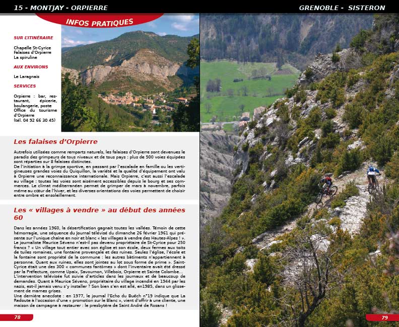 VTOPO VTT Itinérance Grenoble - Sisteron - Les Chemins du Soleil - Tome 2