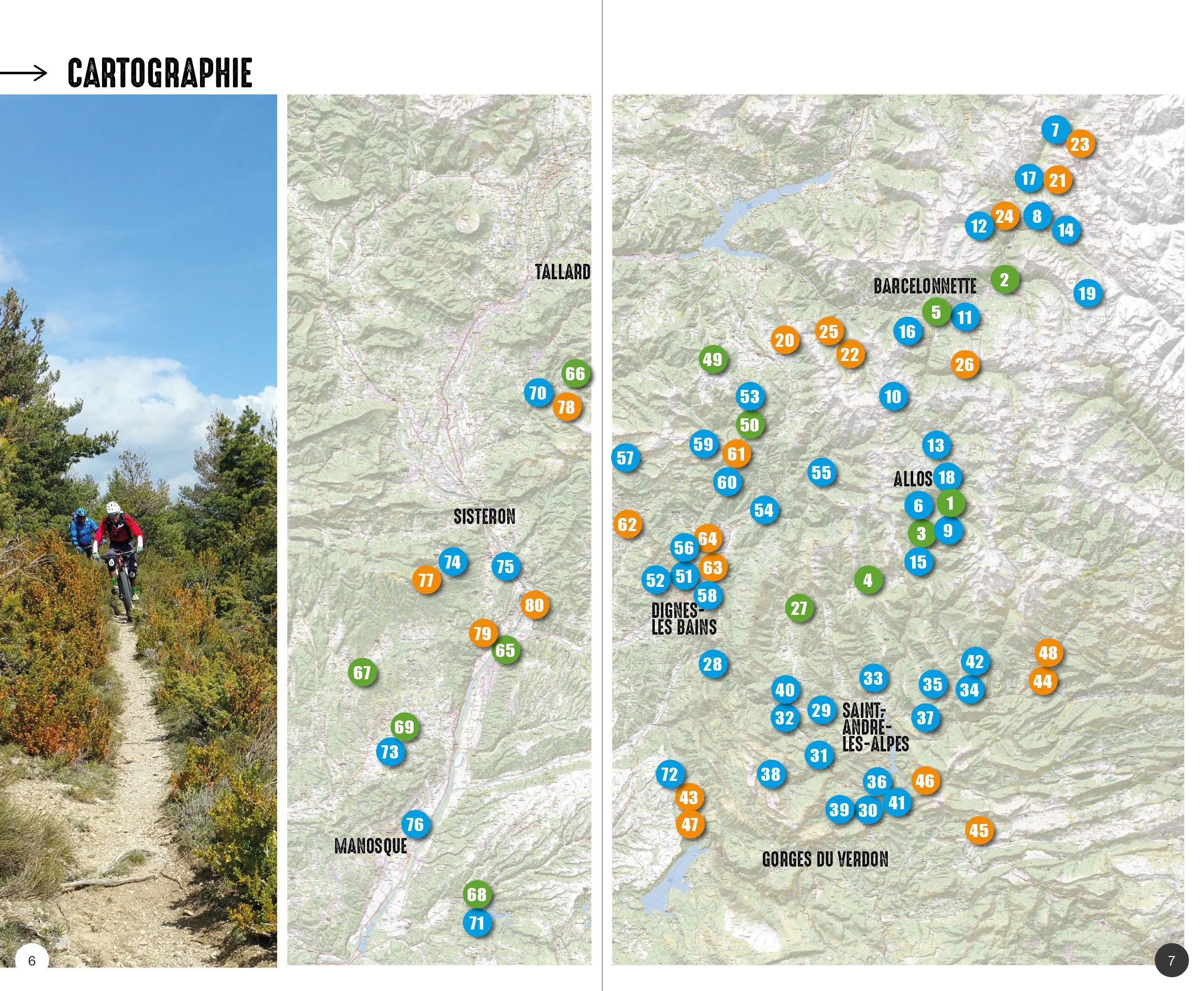 VTOPO mountain biking Alpes de Haute-Provence - 3rd edition