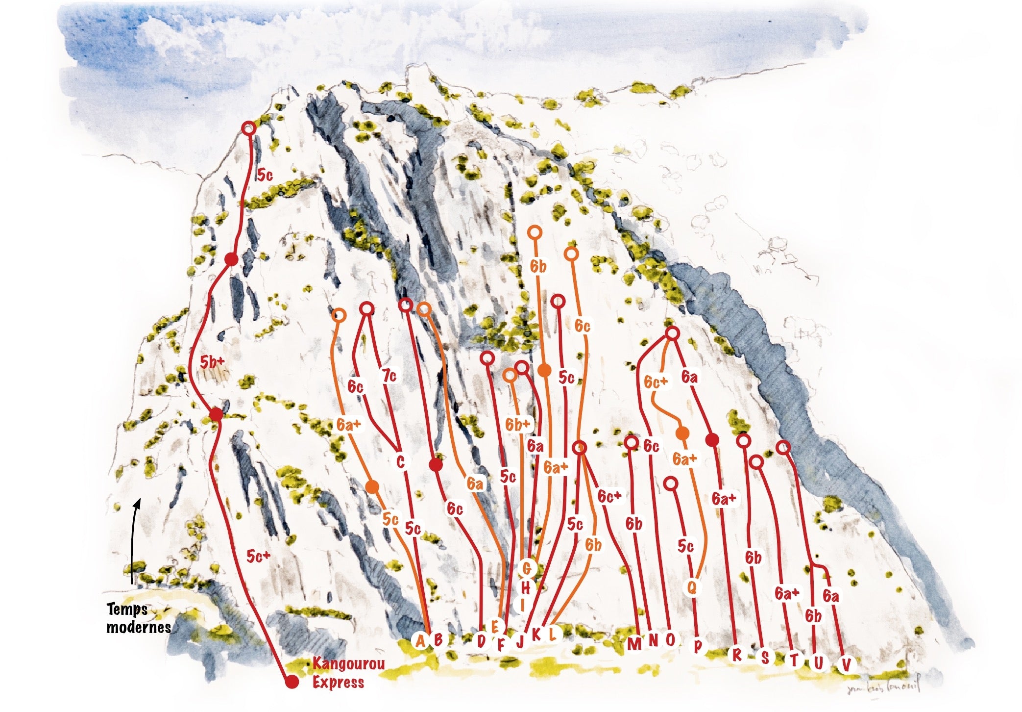VTOPO Roc Le Destel Climbing