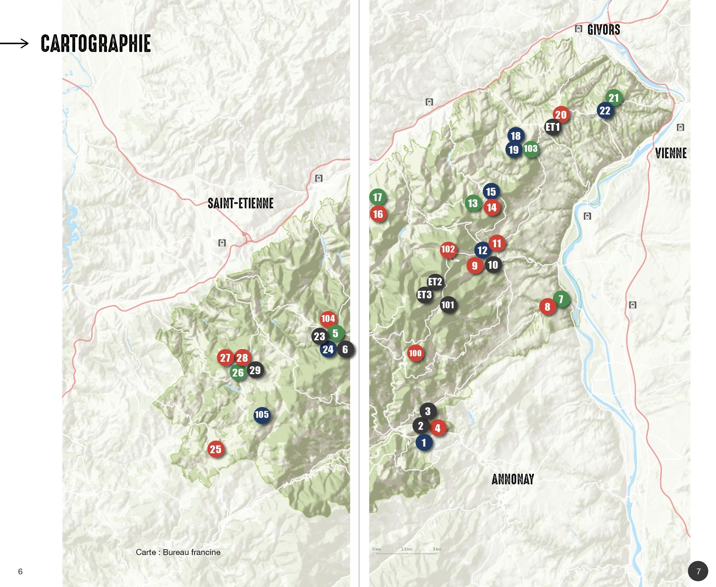 VTOPO VTT Espaces Naturels Parc Naturel Régional du Pilat